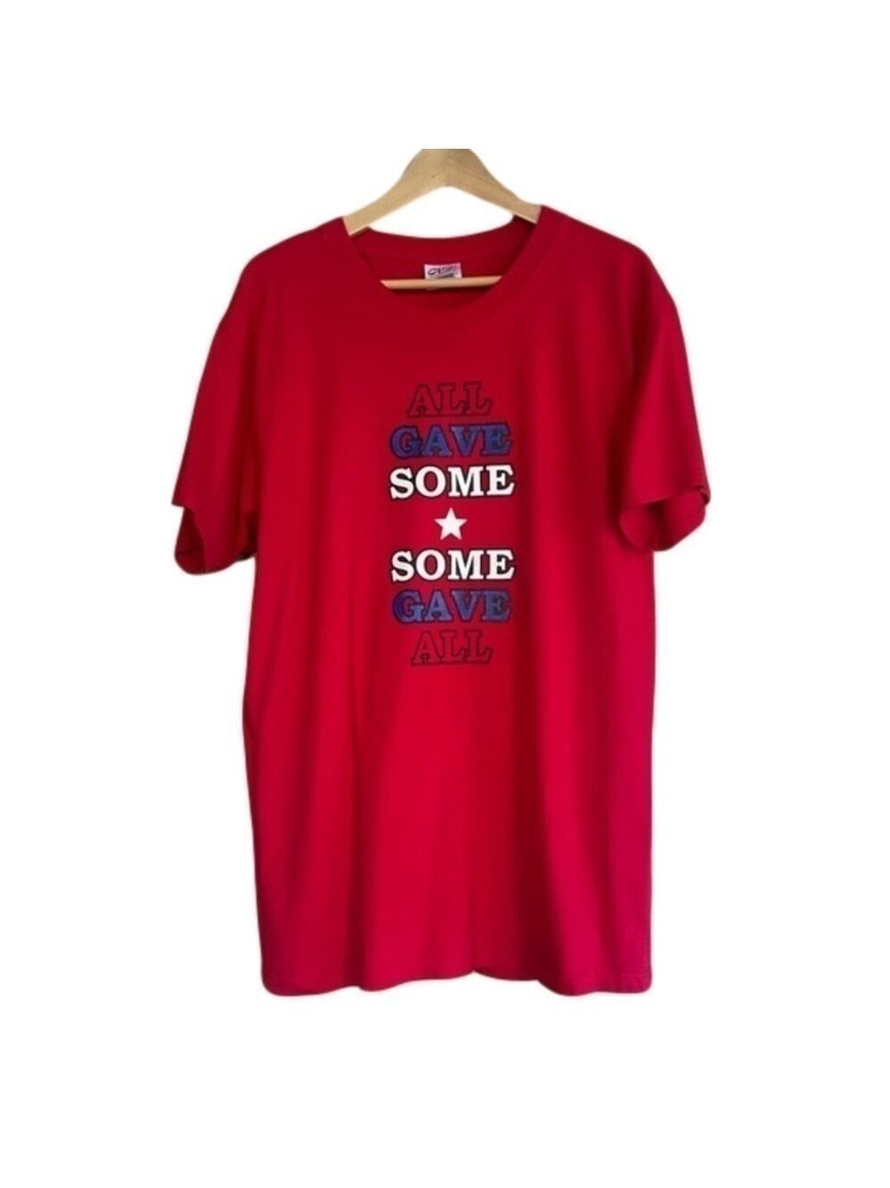 “All Gave Some, Some Gave All” Port & Company All-American Tee size large